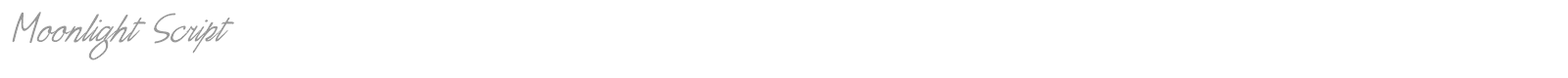 Moonlight Script font preview